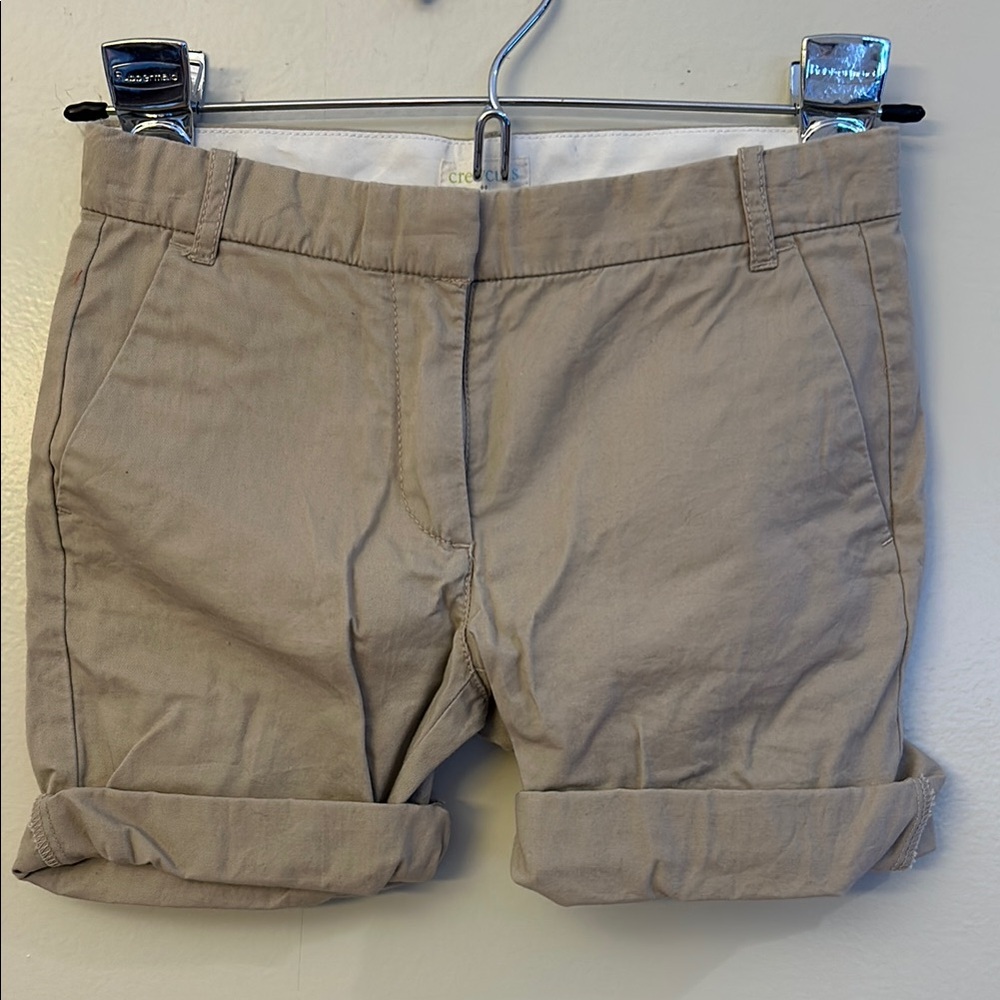 Crewcuts Tan Bermudas with Cuffed Legs